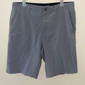 Volcom Men's Flat-Front Heather Gray Multi-Pocket Shorts